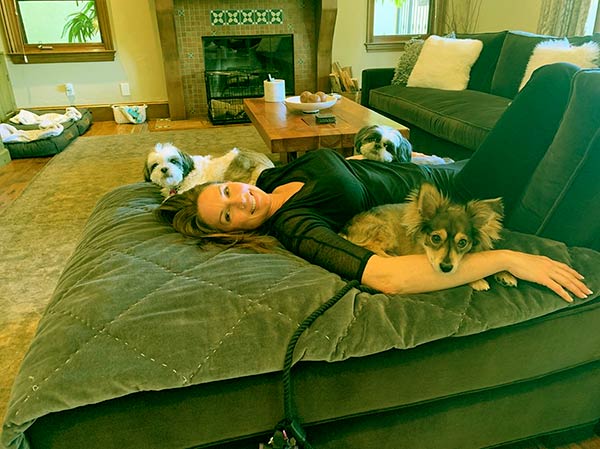 Image of Shawna and Tony are parents of three cute dogs
